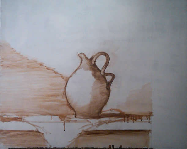 Lemons to Lemonade oil painting underpainting